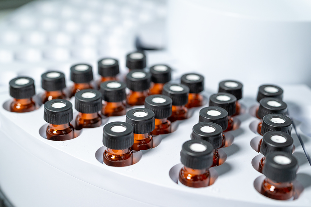 Sample vials for analysis