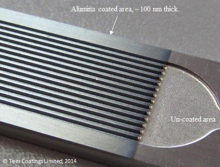 Alumina coating on stainless steel microreactor